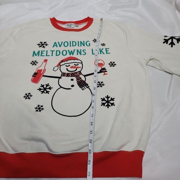 Mighty Fine Tops Mighty Fine Avoiding Meltdowns Snowmancrew Neck